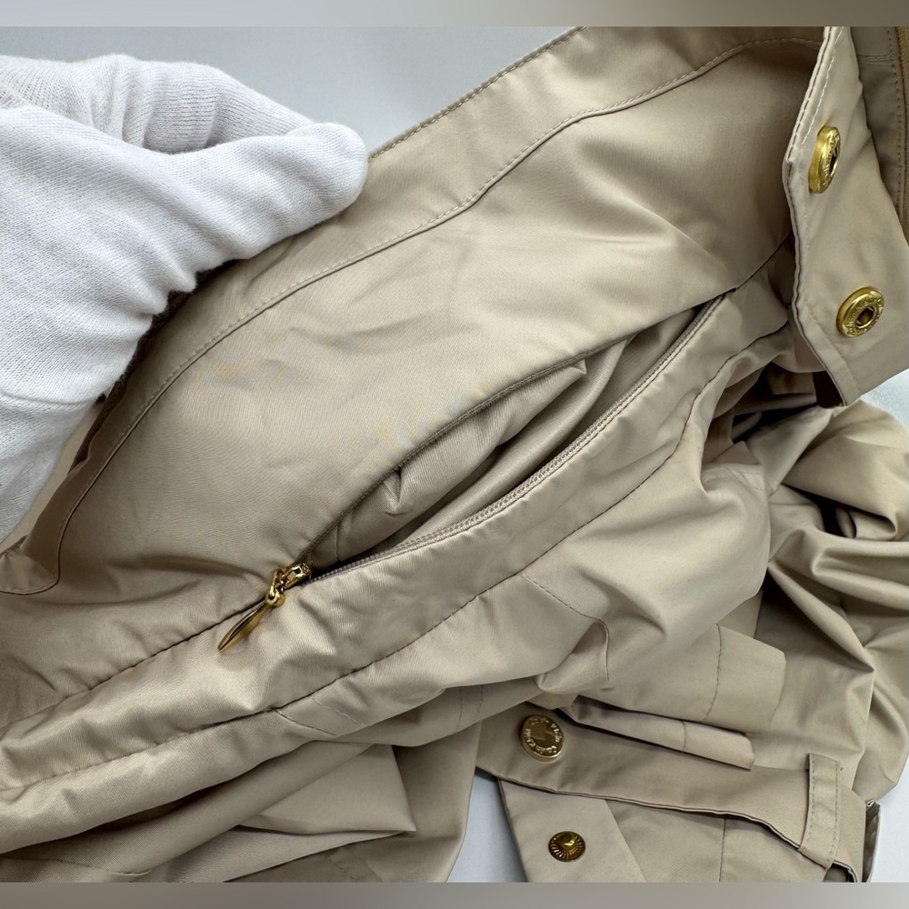 New CALVIN KLEIN Tan Wind/ Rain Trench Coat Size: XL - Picture 14 of 15